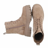 Kaki bruine suede boot Belita_