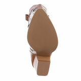 Hoge camel-beige-bruine cowboy laars Tilly_