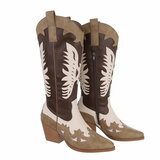 Bottes de cow-boy kaki-beiges-brunes Tilly_