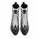 Bottes western-biker noir-blanc Belma_