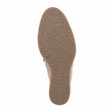 Kaki suede enkellaarsje Babou_