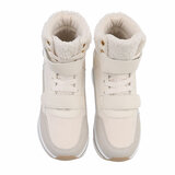 Beige hoge winter sneaker Lizza_