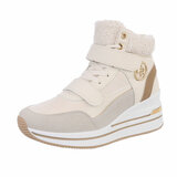 Beige hoge winter sneaker Lizza_