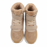 Kaki bruine hoge winter sneaker Lizza_