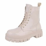 Beige lak boot Ceri_