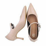 Beige lak pump Duska_