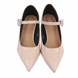 Beige lak pump Duska_