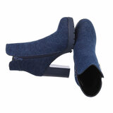 Jeans blauwe high heel enkellaarsje Bonny_