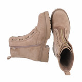 Kaki bruine suede boot Sigrid_