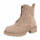 Kaki bruine suede boot Sigrid_