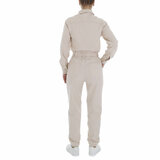 Modieuze beige jumpsuit_