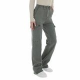 Kaki groene cargo broek _