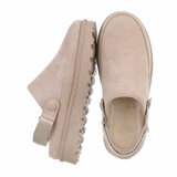 Beige daimen mule Vela_