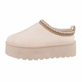 Beige kort daimen winterlaarsje Altina  _