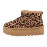 Leopardprinted korte daimen winterboot Amalina_