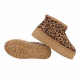 Leopardprinted korte daimen winterboot Amalina_