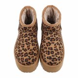 Leopardprinted korte daimen winterboot Amalina_