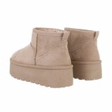 Kaki korte daimen winterboot Amalina  _