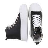 Zwarte hoge sneaker Julie_