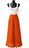 Trendy oranje plisse broek  _