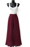 Trendy bordeaux plisse broek_