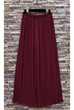 Trendy bordeaux plisse broek_