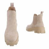 Korte beige suede Chelsea boot Marika_