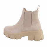 Korte beige suede Chelsea boot Marika_