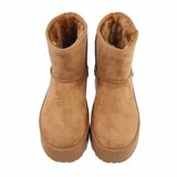 Camelkleurige daimen winterboot Sheena._