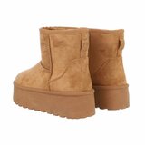 Camelkleurige daimen winterboot Sheena._