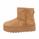 Camelkleurige daimen winterboot Sheena._