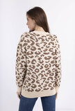 Pull beige avec paillettes taupe_