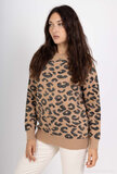 Pull taupe avec paillettes noirs_