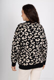 Pull noir avec paillettes blancs_