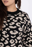 Pull noir avec paillettes blancs_