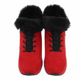 Rode hoge winter sneaker Nikkie_