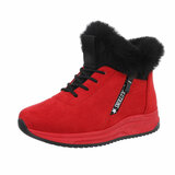 Rode hoge winter sneaker Nikkie_