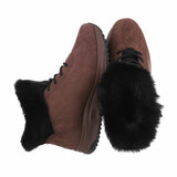 Bruine hoge winter sneaker Nikkie_