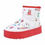 Wit-rode meisjes winterboot Elsie_