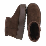 Bottes d'hiver pour filles brunes en daim Vivie_