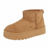 Camelkleurige daimen meisjes winterboot Vivie_