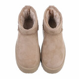 Bottes d'hiver pour filles brunes kaki en daim Vivie_