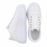 Witte lage lak sneaker Arlette_