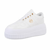 Witte lage lak sneaker Arlette_