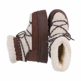 Bruin-beige gemoltoneerde winterboot Many_