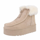 Beige daimen winterboot Fenna_