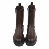 Bruine Chelsea boot Romy_