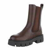 Bruine Chelsea boot Romy_