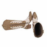 Hoge kaki-beige cowboy laars Besna_