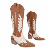 Bottes de cow-boy camel-beiges-Besna_